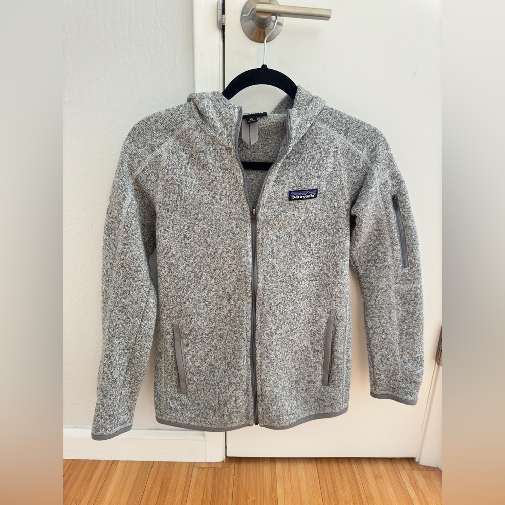 Women's Better Sweater® Fleece Hoody Color Birch White  - XS